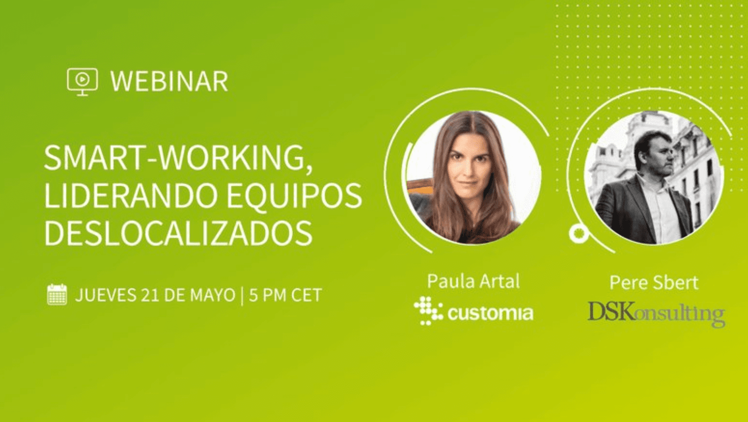 Webinar: Smart-working, liderando equipos deslocalizados